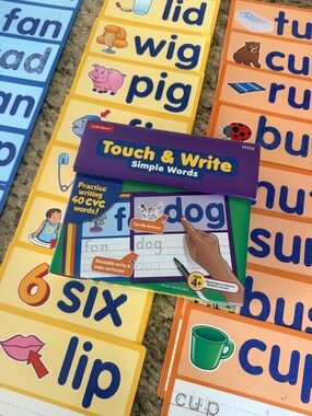 Lakeshore Touch & Write 40 Simple Words CVC writing practice